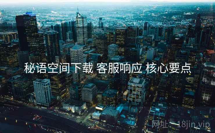 秘语空间下载 客服响应 核心要点
