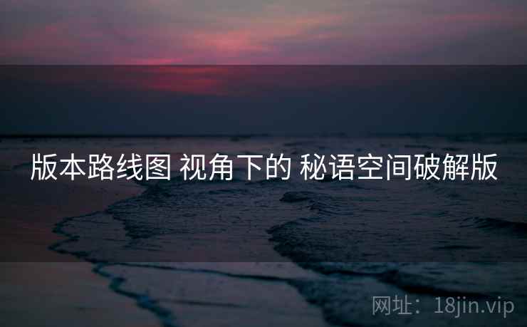版本路线图 视角下的 秘语空间破解版