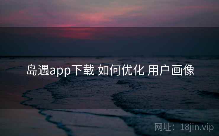 岛遇app下载 如何优化 用户画像