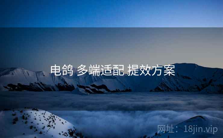 电鸽 多端适配 提效方案