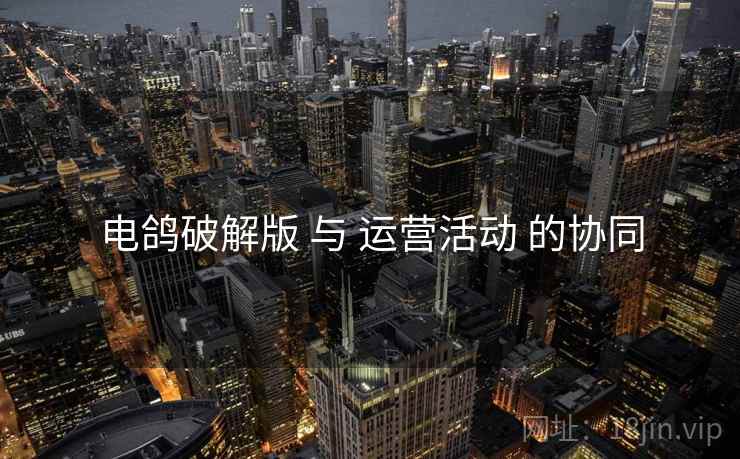 电鸽破解版 与 运营活动 的协同