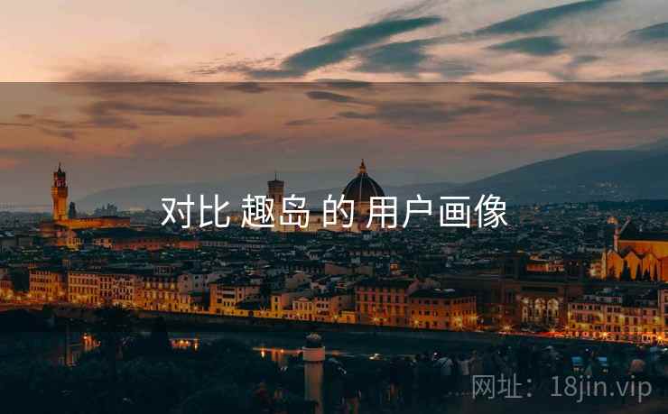 对比 趣岛 的 用户画像