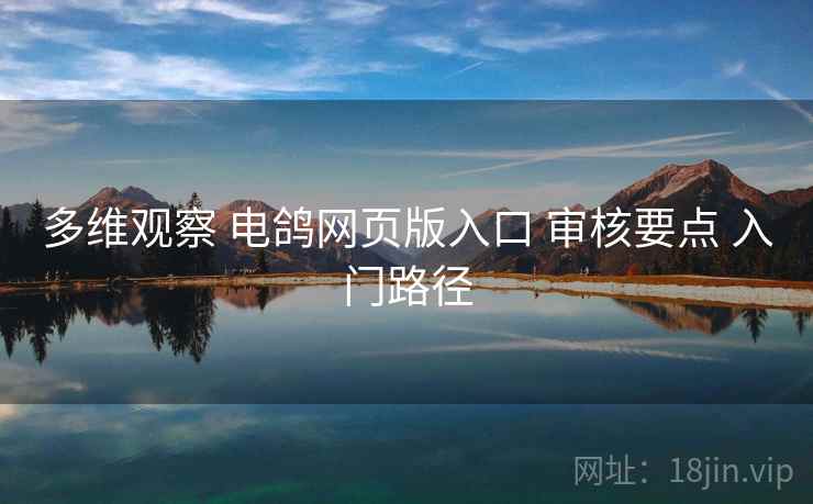 多维观察 电鸽网页版入口 审核要点 入门路径