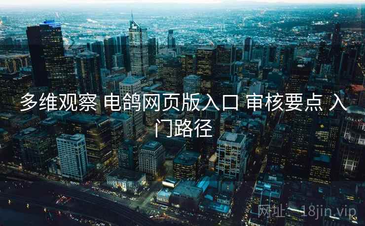 多维观察 电鸽网页版入口 审核要点 入门路径
