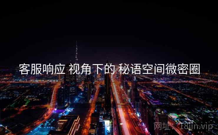 客服响应 视角下的 秘语空间微密圈