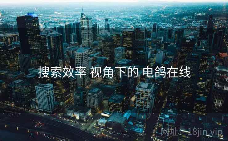 搜索效率 视角下的 电鸽在线