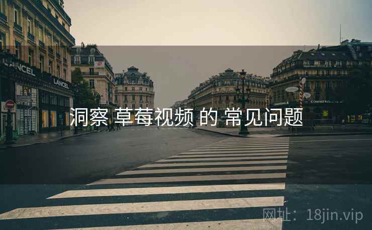 洞察 草莓视频 的 常见问题