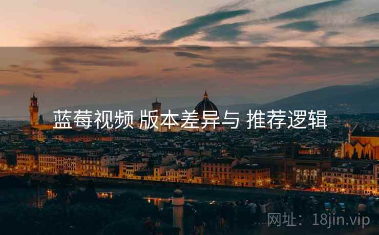 蓝莓视频 版本差异与 推荐逻辑