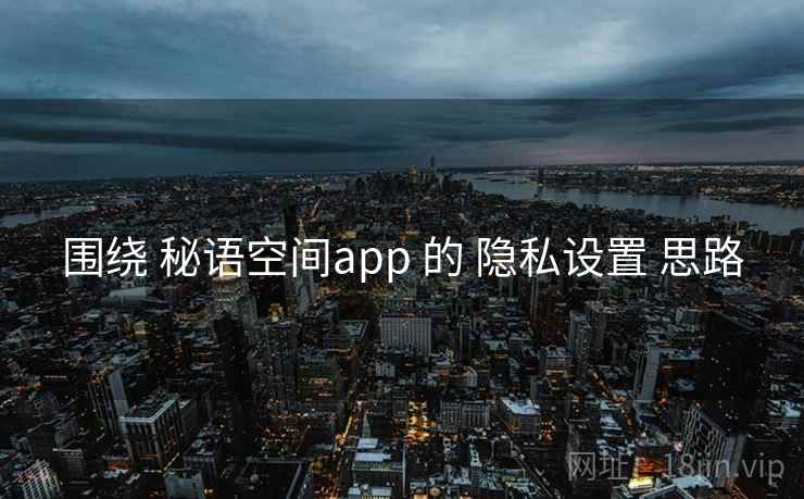 围绕 秘语空间app 的 隐私设置 思路
