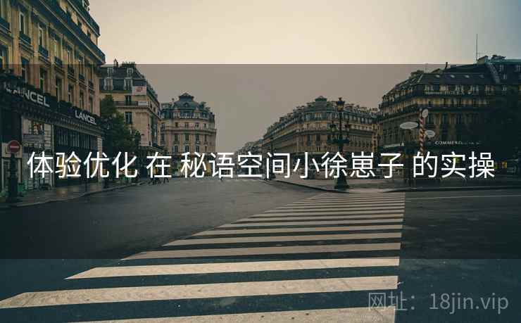 体验优化 在 秘语空间小徐崽子 的实操